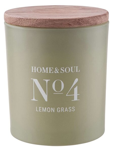 HOME & SOUL Vonná svíčka se sójovým voskem No. 4 Lemon Grass