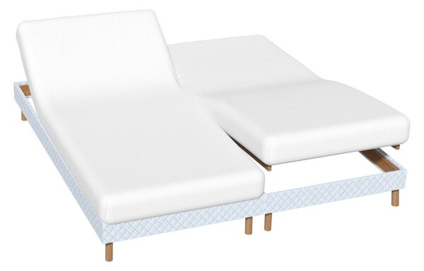 Blancheporte Jednobarevné napínací prostěradlo na polohovací postel, hloubka rohů 26 cm bílá
