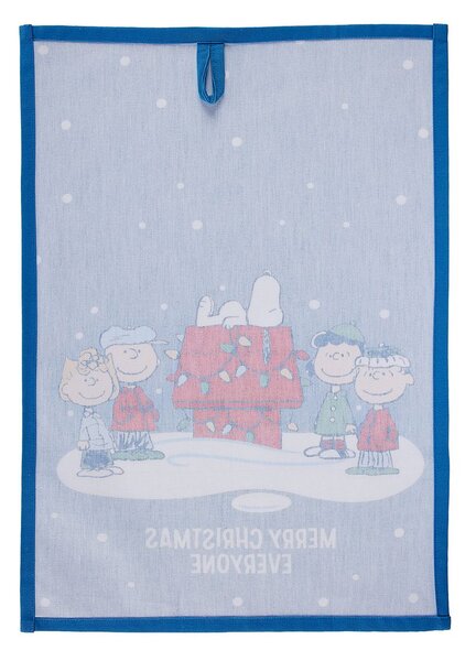 PEANUTS Utěrka "Merry Christmas" - tm.modrá