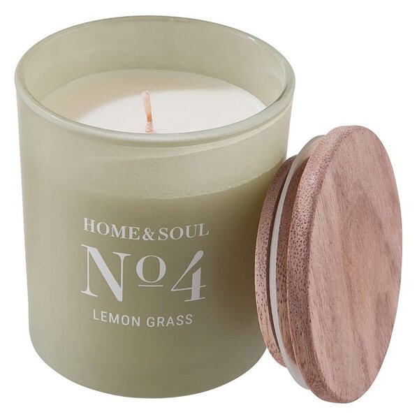 HOME & SOUL Vonná svíčka se sójovým voskem No. 4 Lemon Grass