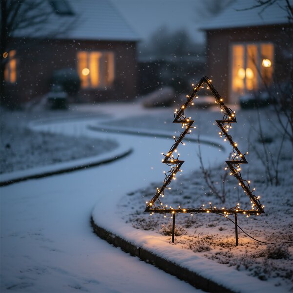 Vánoční reflektor Vánoční stromek vč. LED IP44 - Rudolph