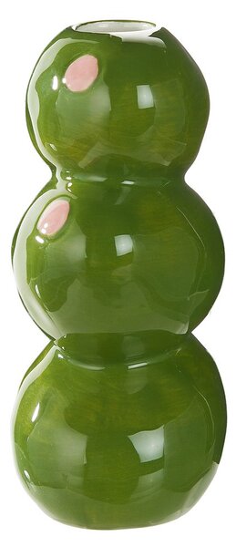 OLIVES Váza 17 cm - zelená