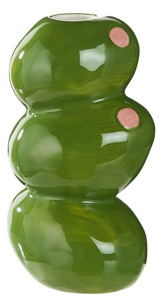 OLIVES Váza 17 cm - zelená