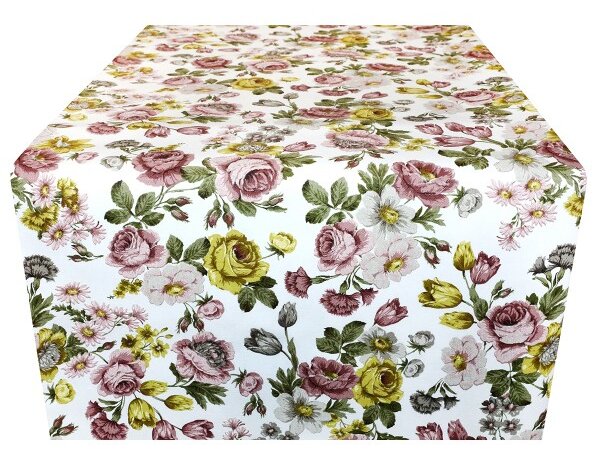 Běhoun na stůl vintage květiny 50x150 cm 50x150 cm Vícebarevná