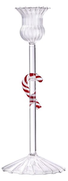 MERRY & BRIGHT Svícen "Candy Cane" - čirá