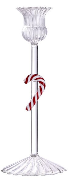 MERRY & BRIGHT Svícen "Candy Cane" - čirá