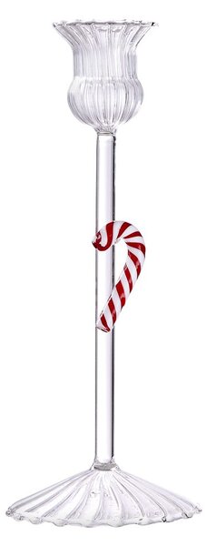 MERRY & BRIGHT Svícen "Candy Cane" - čirá