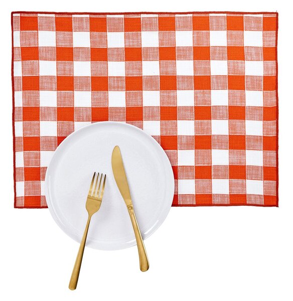 MEDLEY Prostírání látkové kostka 47 x 35 cm - oranžová