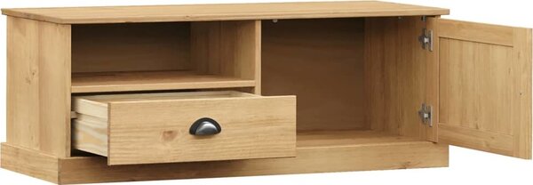 VidaXL TV stolek VIGO 106 x 40 x 40 cm masivní borové dřevo [353176] Barva: Hnědá