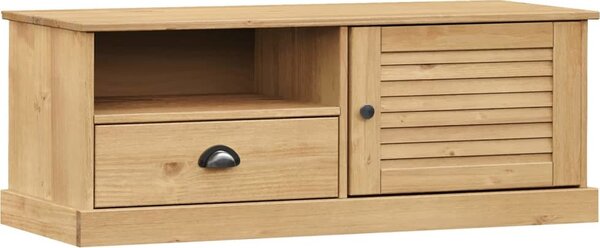 VidaXL TV stolek VIGO 106 x 40 x 40 cm masivní borové dřevo [353176] Barva: Hnědá