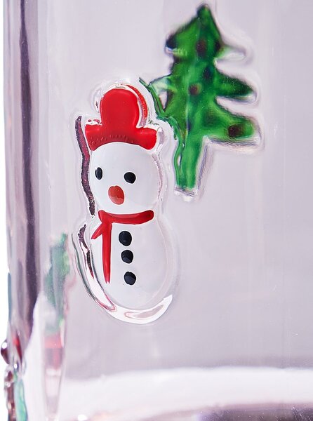 X-MAS Lucerna vánoční" 10 cm - růžová