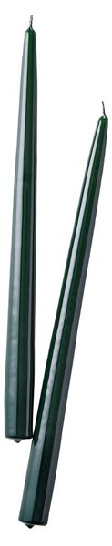 TWIN FLAME Sada svíček 2 ks 31 cm - tm. zelená