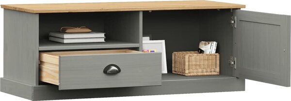VidaXL TV stolek VIGO 106 x 40 x 40 cm masivní borové dřevo [353176] Barva: Hnědá