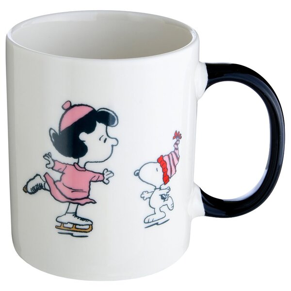 PEANUTS Hrnek bruslení 380 ml - bílá