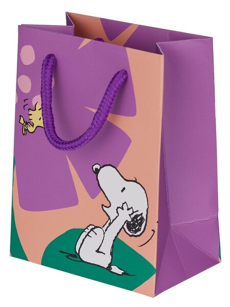 PEANUTS Dárková taška malá - oranžová