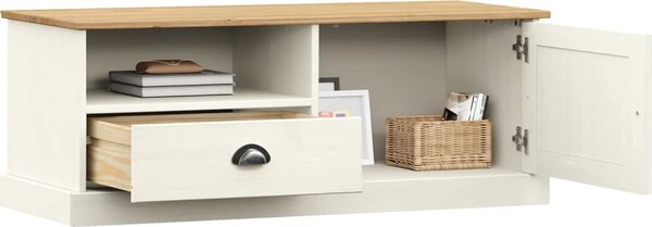 VidaXL TV stolek VIGO 106 x 40 x 40 cm masivní borové dřevo [353176] Barva: Hnědá