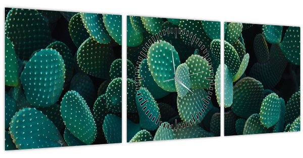 Obraz - Opuncie (s hodinami) (90x30 cm)