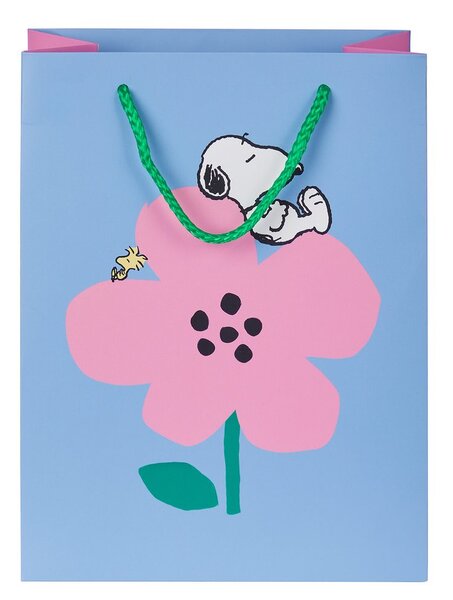 PEANUTS Dárková taška střední - sv. modrá