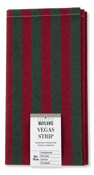 VEGAS STRIP Utěrka - červená/zelená