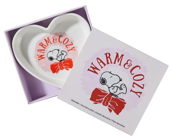 PEANUTS Talířek na šperky srdce "Warm & Cozy" 10 cm