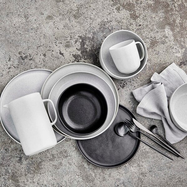 CASA NOVA Sada snídaňových talířů 22,5 cm set 4 ks - šedá
