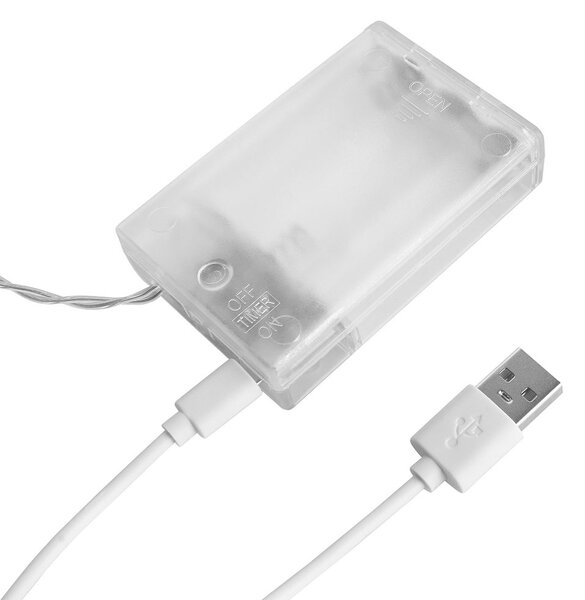 STAR LIGHTS LED Světelný řetěz drátěné hvězdy s USB 100 světel