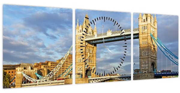 Obraz - Tower Bridge (s hodinami) (90x30 cm)