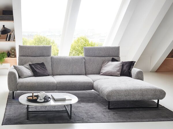 Designová rohová sedací souprava ROMA s ohebnými opěrkami Pravý roh