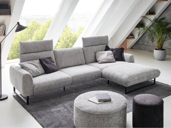Designová rohová sedací souprava ROMA s ohebnými opěrkami Pravý roh
