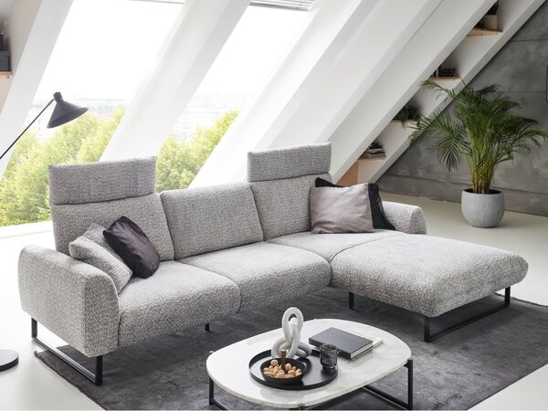 Designová rohová sedací souprava ROMA s ohebnými opěrkami Pravý roh