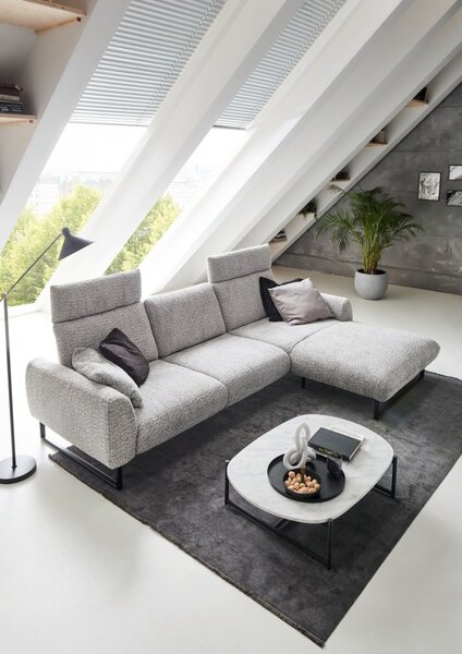 Designová rohová sedací souprava ROMA s ohebnými opěrkami Pravý roh
