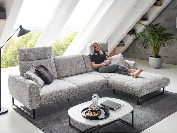 Designová rohová sedací souprava ROMA s ohebnými opěrkami Pravý roh