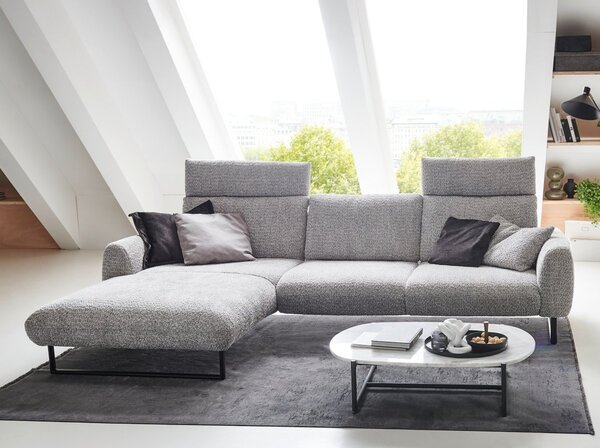 Designová rohová sedací souprava ROMA s ohebnými opěrkami Levý roh