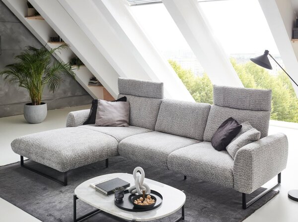 Designová rohová sedací souprava ROMA s ohebnými opěrkami Levý roh