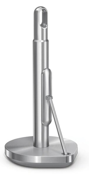 Držák na papírové utěrky Simplehuman – pro role do 17 cm, kartáčovaná nerez ocel
