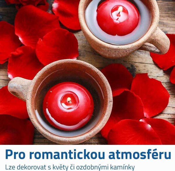 Plovoucí svíčky 10 ks - červená