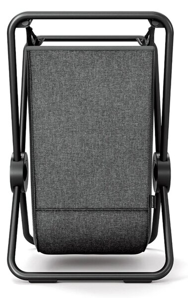 Simplehuman skládací látkový koš na prádlo X-FRAME, černá ocel, šedý polyester