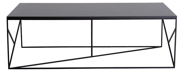 Nordic Design Černý lakovaný konferenční stolek Fanny 140 x 80 cm
