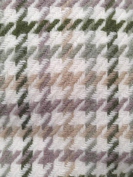 Vlněná deka Houndstooth Shepherd 183 x 150 cm Tweedmill