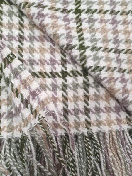 Vlněná deka Houndstooth Shepherd 183 x 150 cm Tweedmill