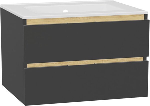 Excellent Tuto 2.0 čelo skříňky 80x2x21.9 cm pod umyvadlo závěsná šedá MLEX.2151.800.01.GR