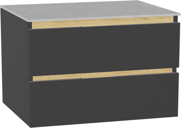 Excellent Tuto 2.0 čelo skříňky 80x2x21.9 cm pod umyvadlo závěsná šedá MLEX.2151.800.01.GR