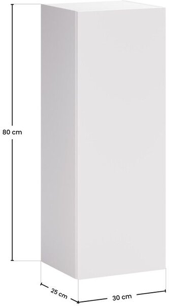 Comad Aster White skříňka 30x26.6x80 cm boční závěsná bílá ASTER WHITE 80-30-1D