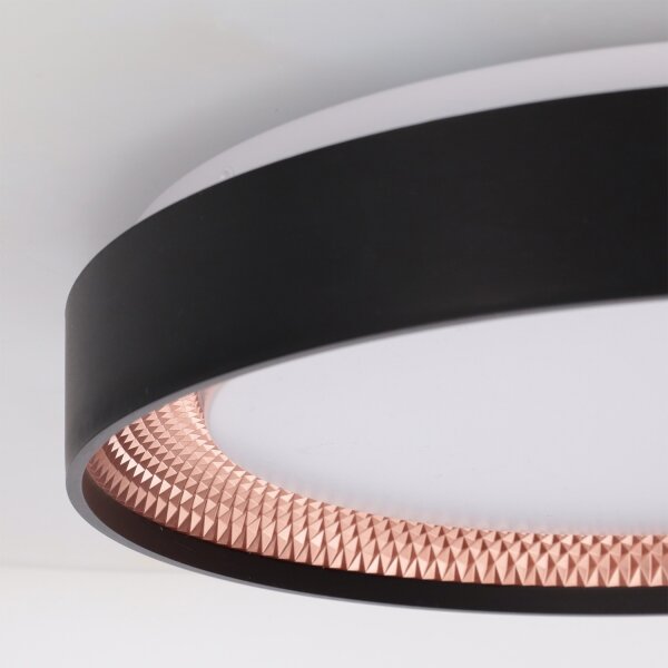 Brilagi - LED Stmív. strop. svítidlo WALDO LED/48W/230V pr. 40 cm černá/zlatá+DO