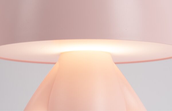Present time Růžová plastová dětská LED lampa BunBun 27 cm