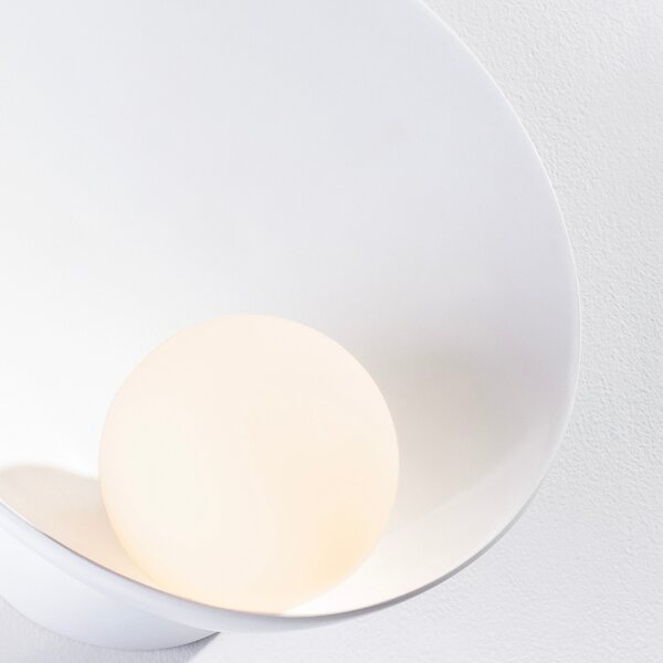 Bílé kovové nástěnné světlo Nova Luce Minim