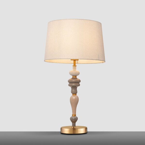 Béžová stolní lampa Nova Luce Damo