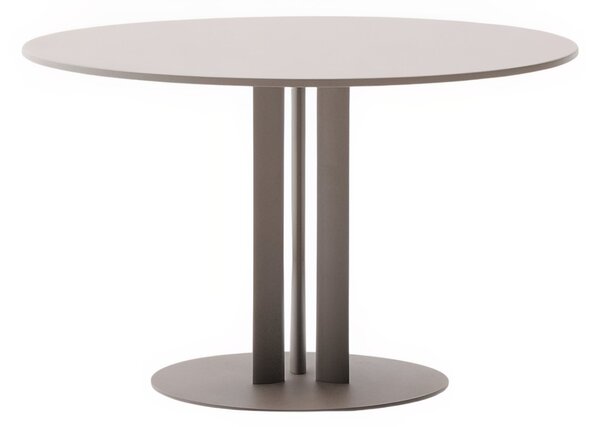 Béžovošedý zahradní jídelní stůl Kave Home Sedalis 80 cm