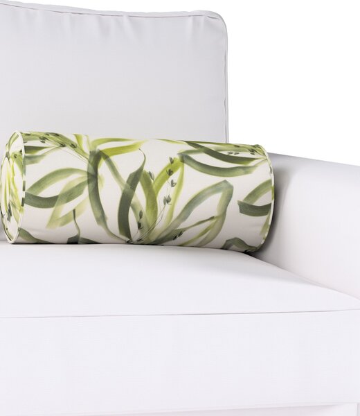 Válečkový polštář se sklady barva zelená látka vzorované