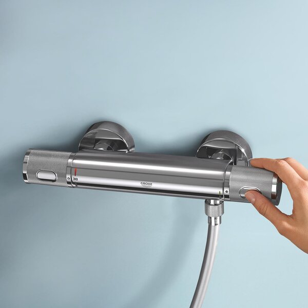 Grohe Precision Feel vanová baterie na stěnu s termostatem chrom 34788000